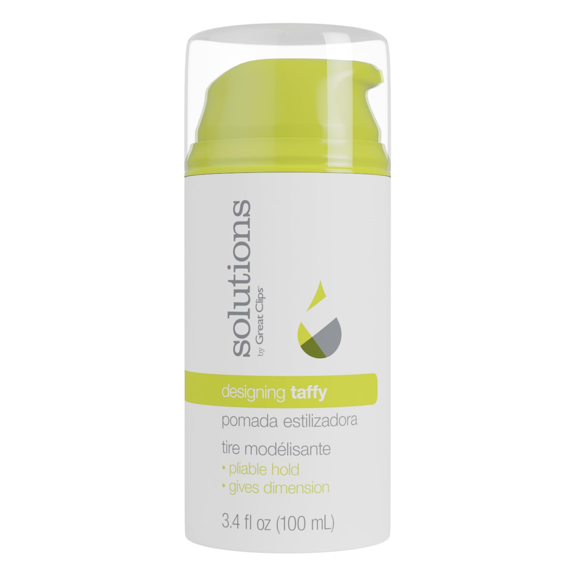 GREAT CLIPS Designing Taffy 3.4oz bottle for versatile textures and pliable hold with shine.