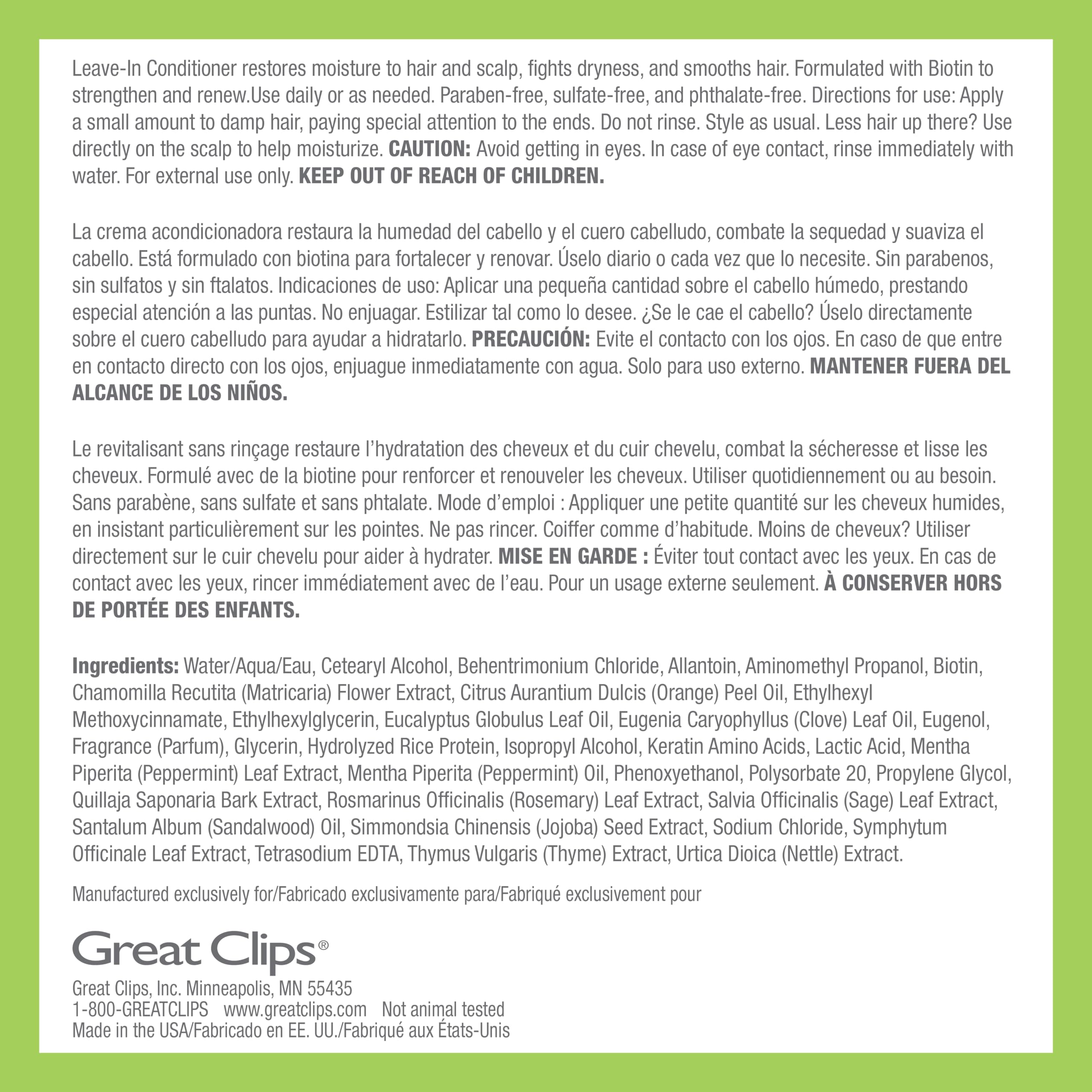 Great Clips Latitude dry scalp care image emphasizes moisture and comfort.