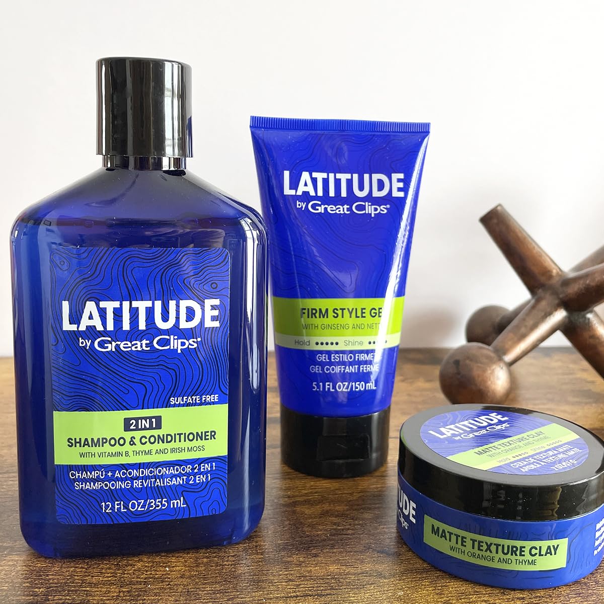 Great Clips Latitude recycled bottle highlights sustainable packaging.