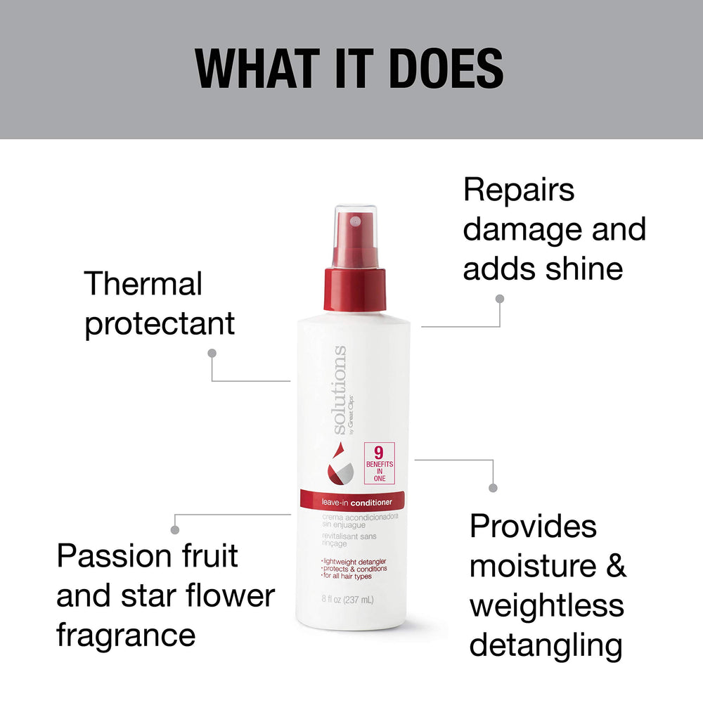 GREAT CLIPS Solutions detangled hair close-up showcases smoother texture and shine.
