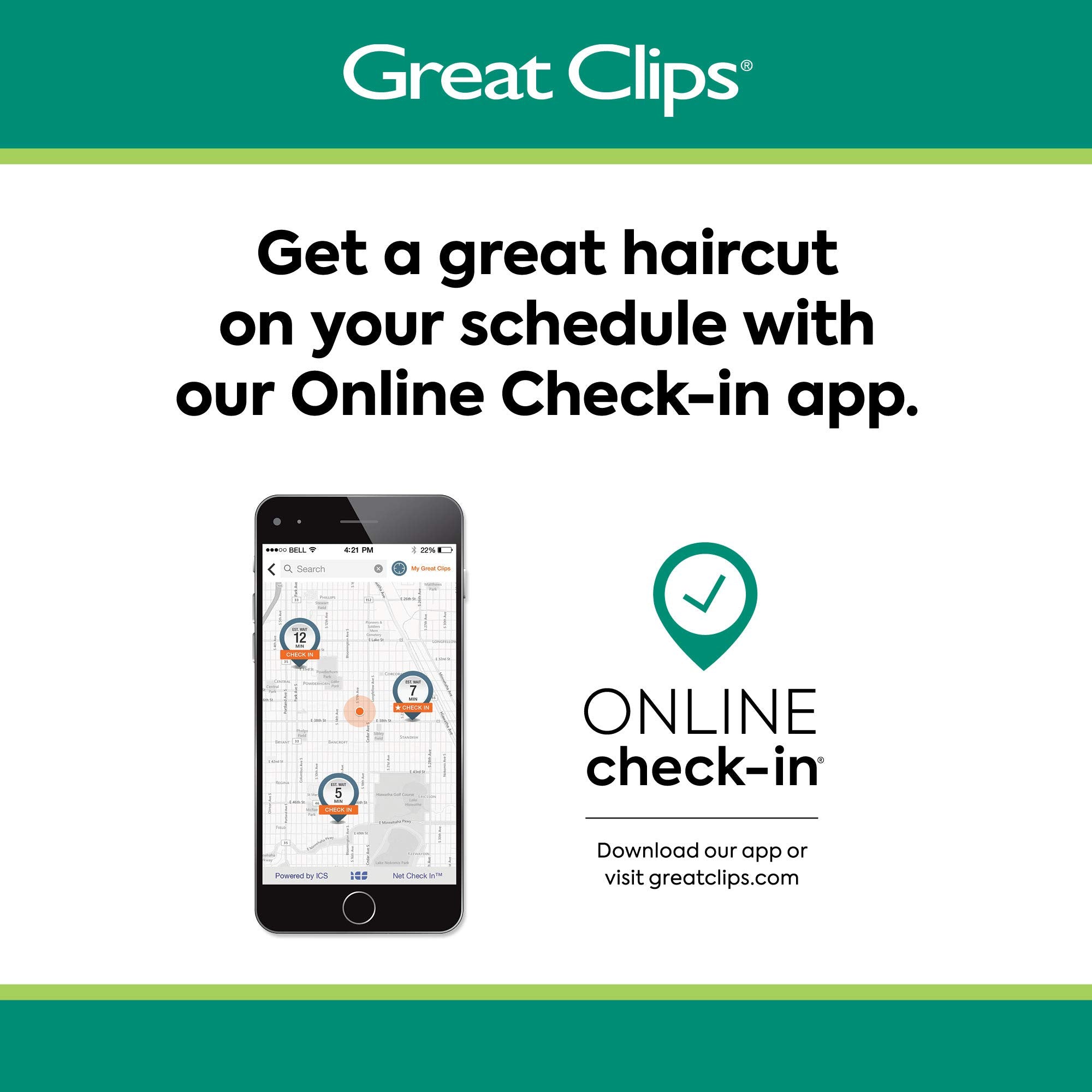 GREAT CLIPS 3.4oz bottle is compact for travel or gym touch-ups.