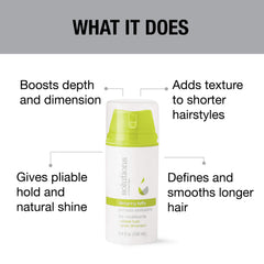 GREAT CLIPS Designing Taffy adds texture and volume for short or fine hair.