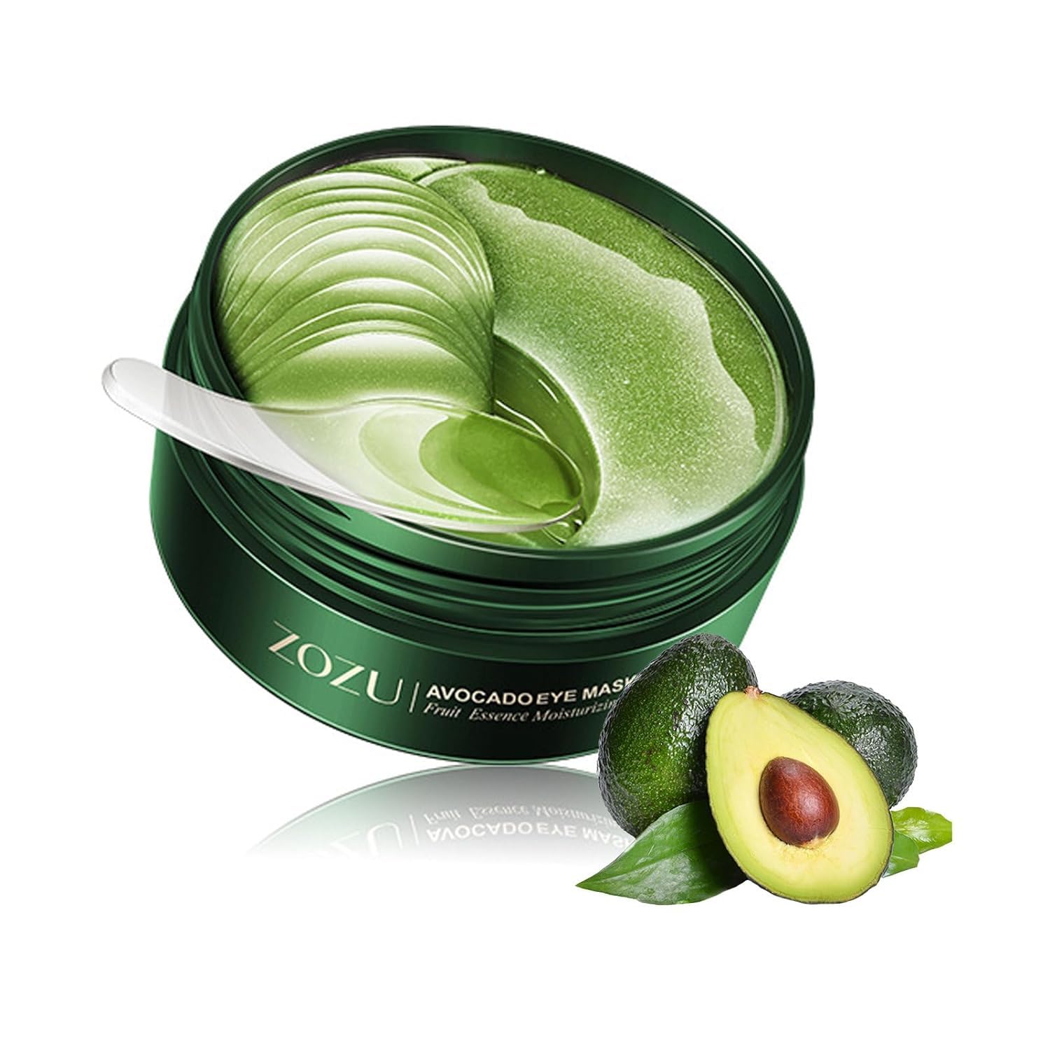 Green Cosmos 24k gold eye patch close-up with luxurious glow