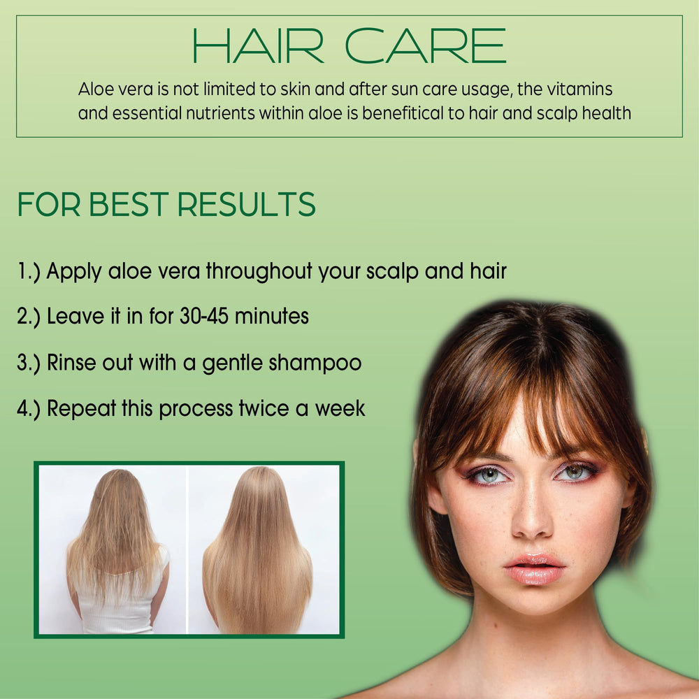 Green Leaf Naturals aloe vera gel in skin-care use context