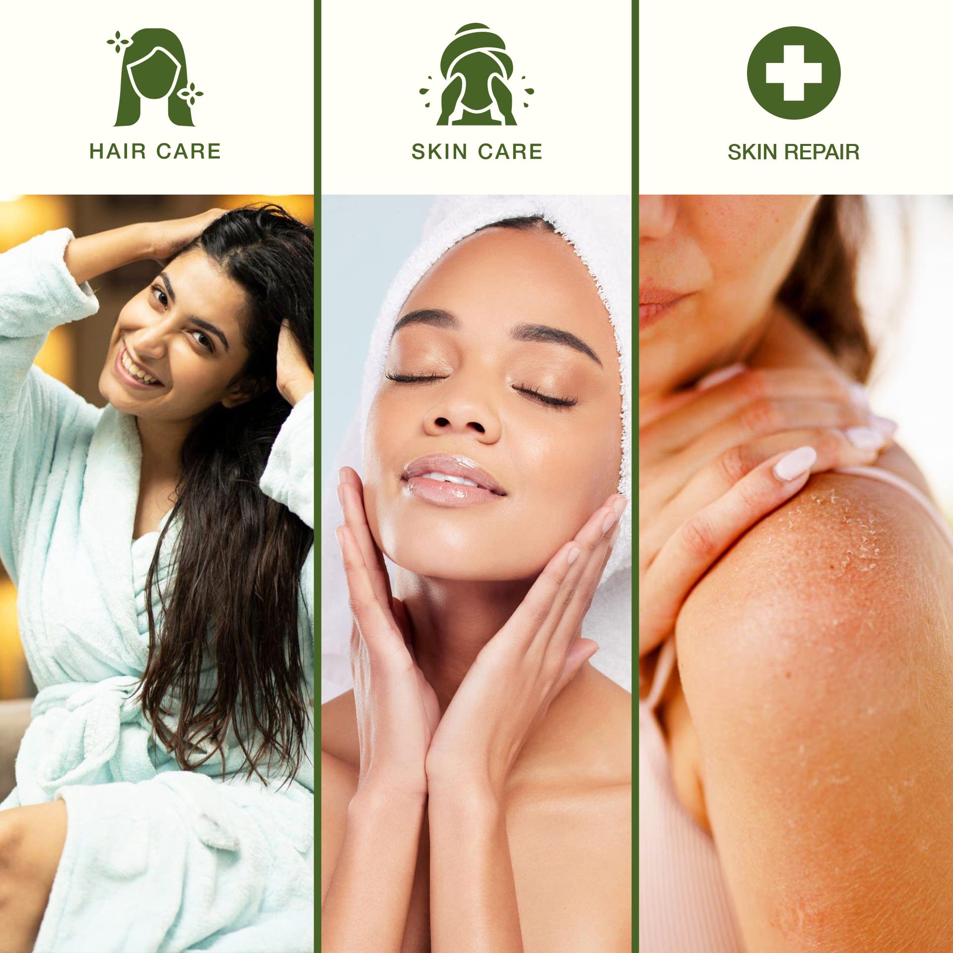 Green Leaf Naturals Aloe Vera Spray fine-mist bottle captures easy, even application.