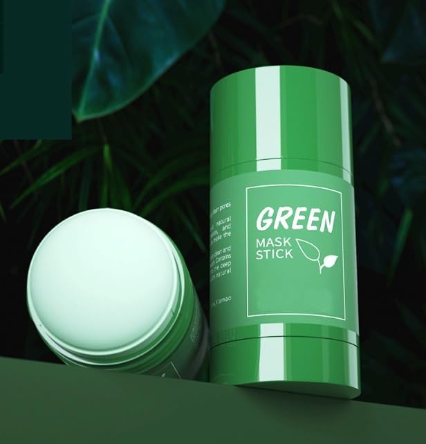 Green Mask Stick-rotating-head-design enables mess-free application during routines