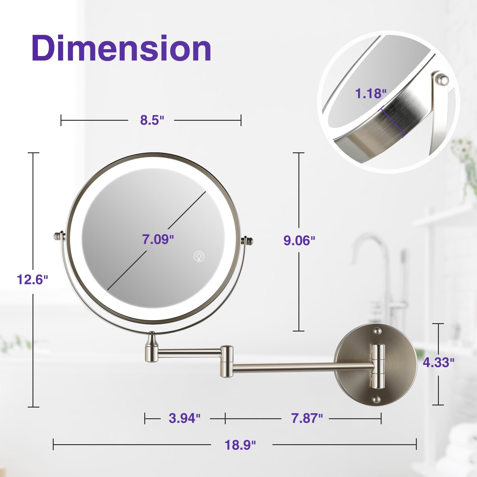 GreenFrom cordless rechargeable design eliminates wall cords and clutter.