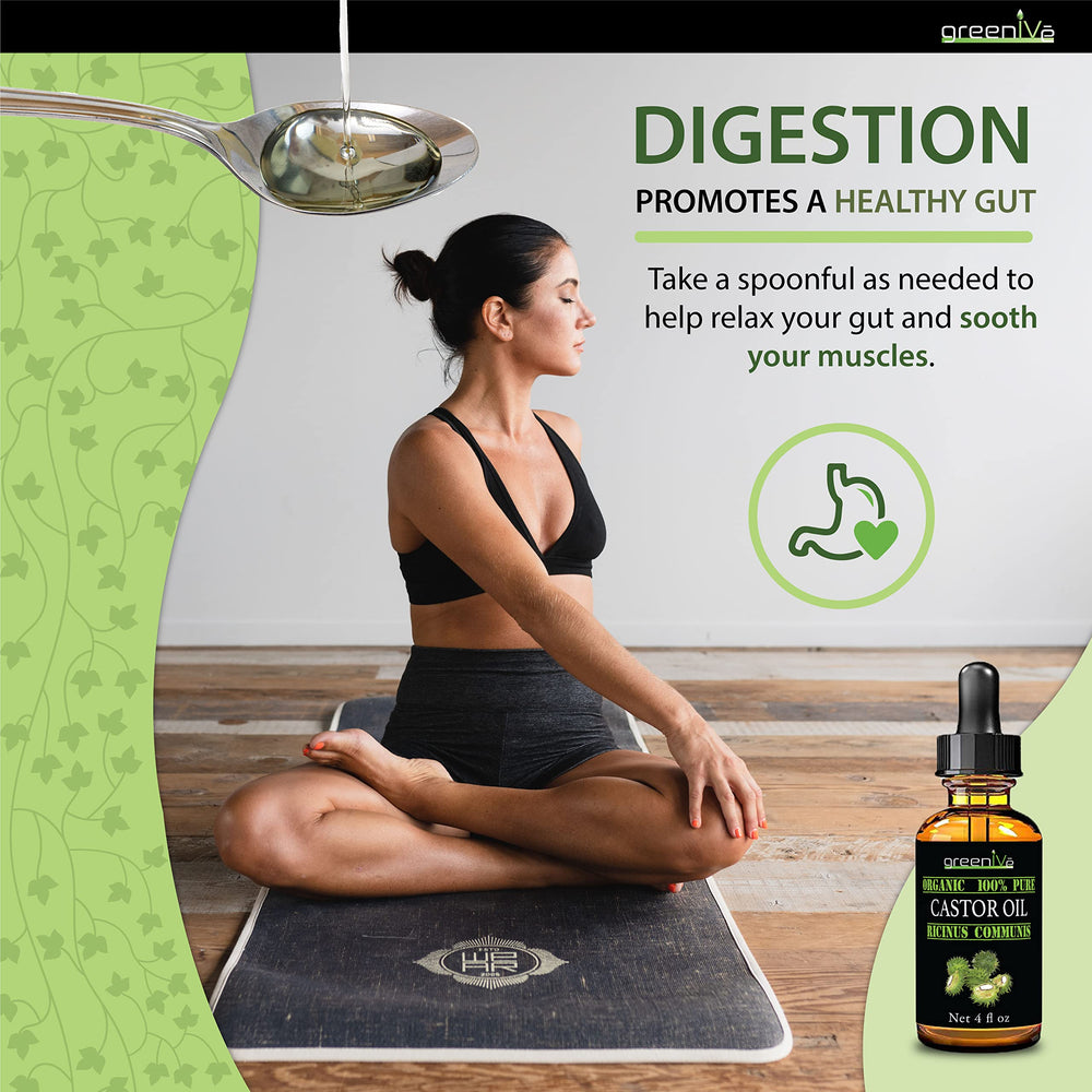 GreenIVe Castor Oil on lashes and brows for conditioning and growth support