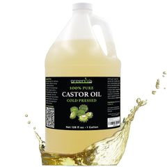 GreenIVe Castor Oil 128oz bottle pour for hair and skin conditioning