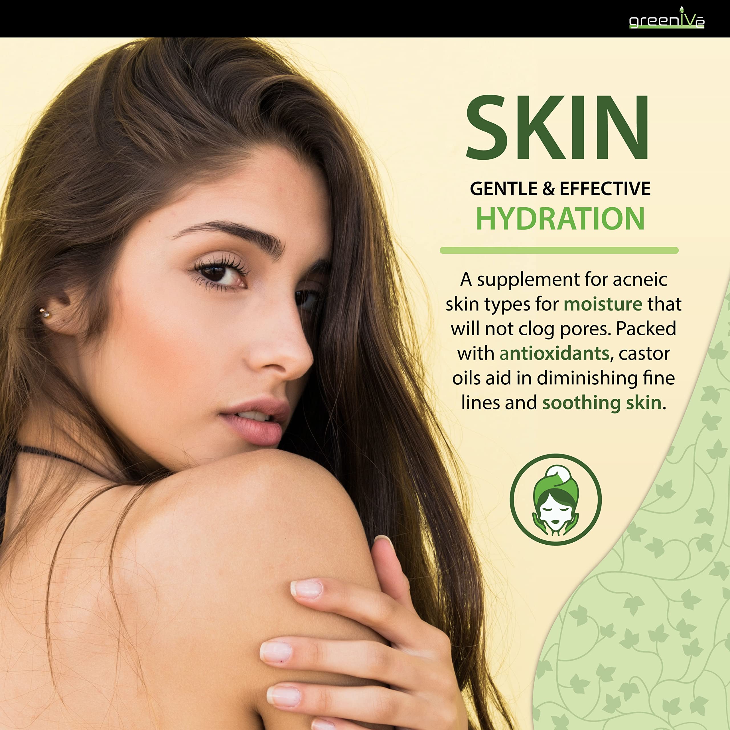 GreenIVe Castor Oil for nails and cuticles hydration