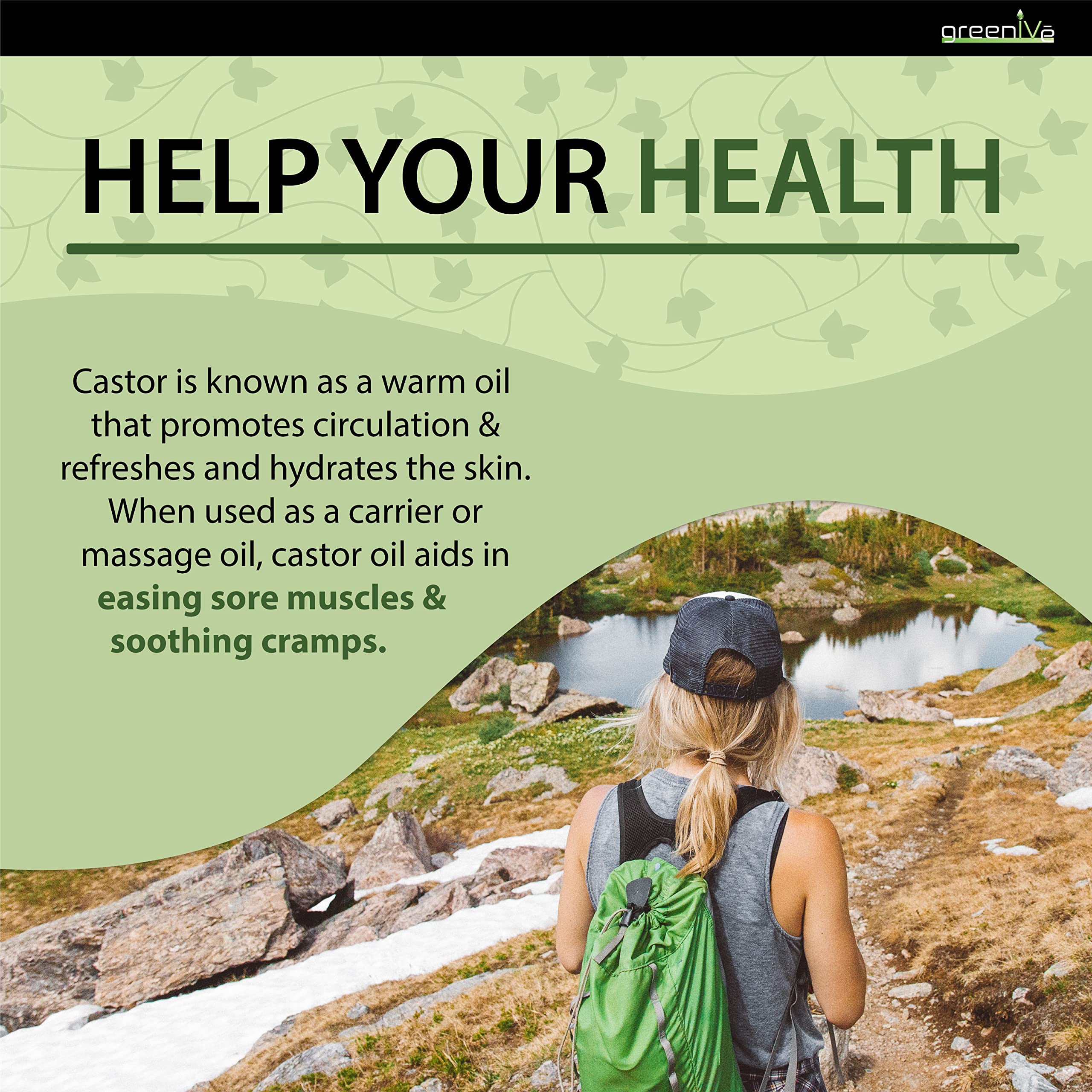 GreenIVe Castor Oil gallon packaging options included