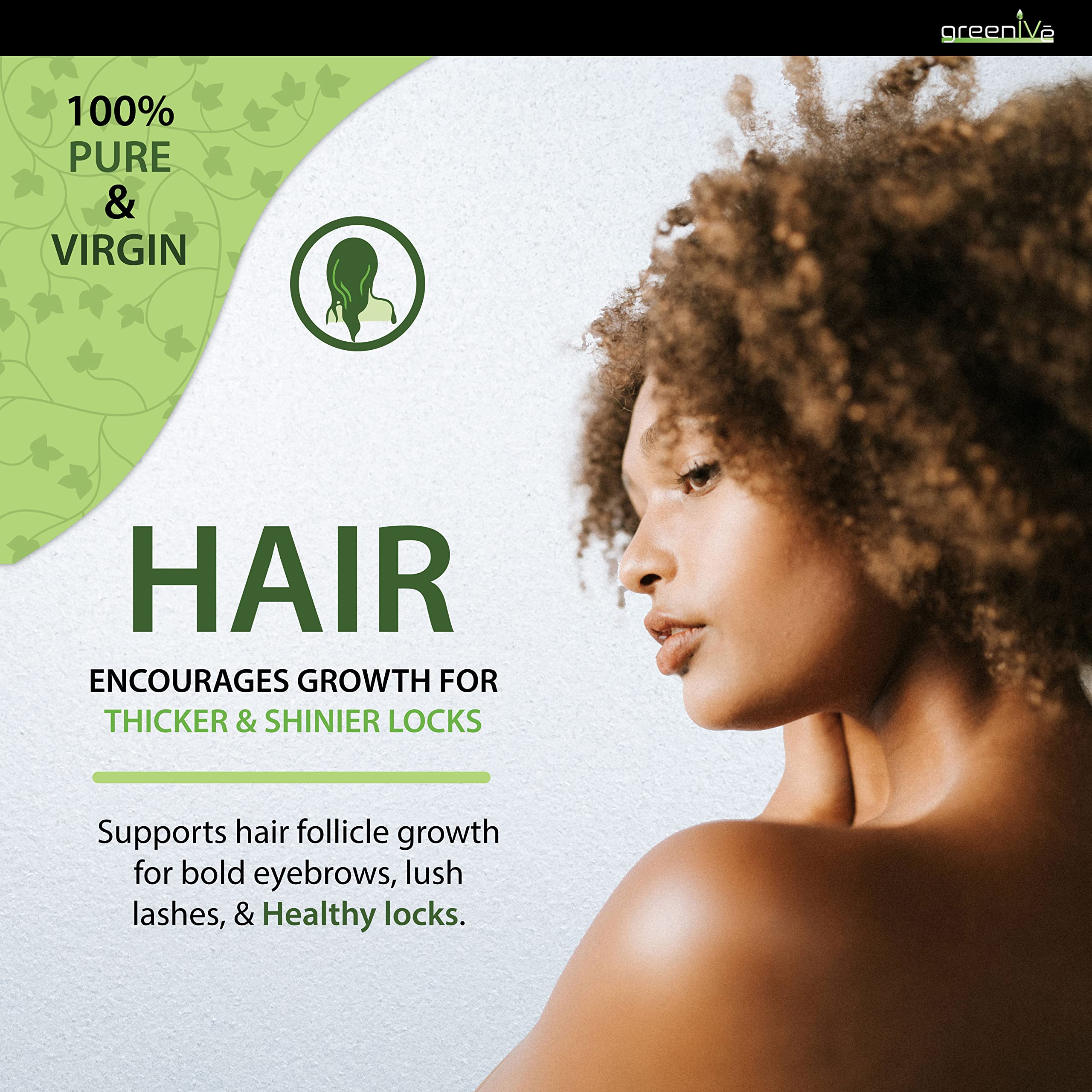 GreenIVe Castor Oil skin moisturizer application on face and body