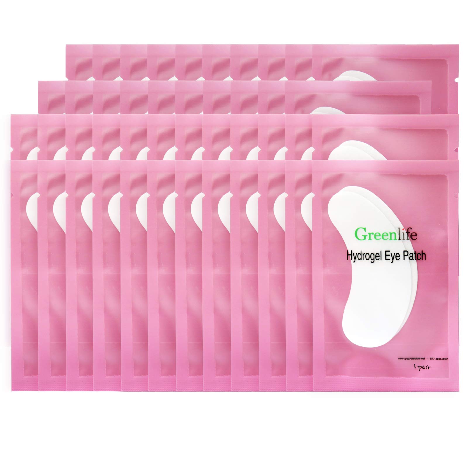 GreenLife eye pads 300 pairs – under-eye patches for clean lash prep and comfort