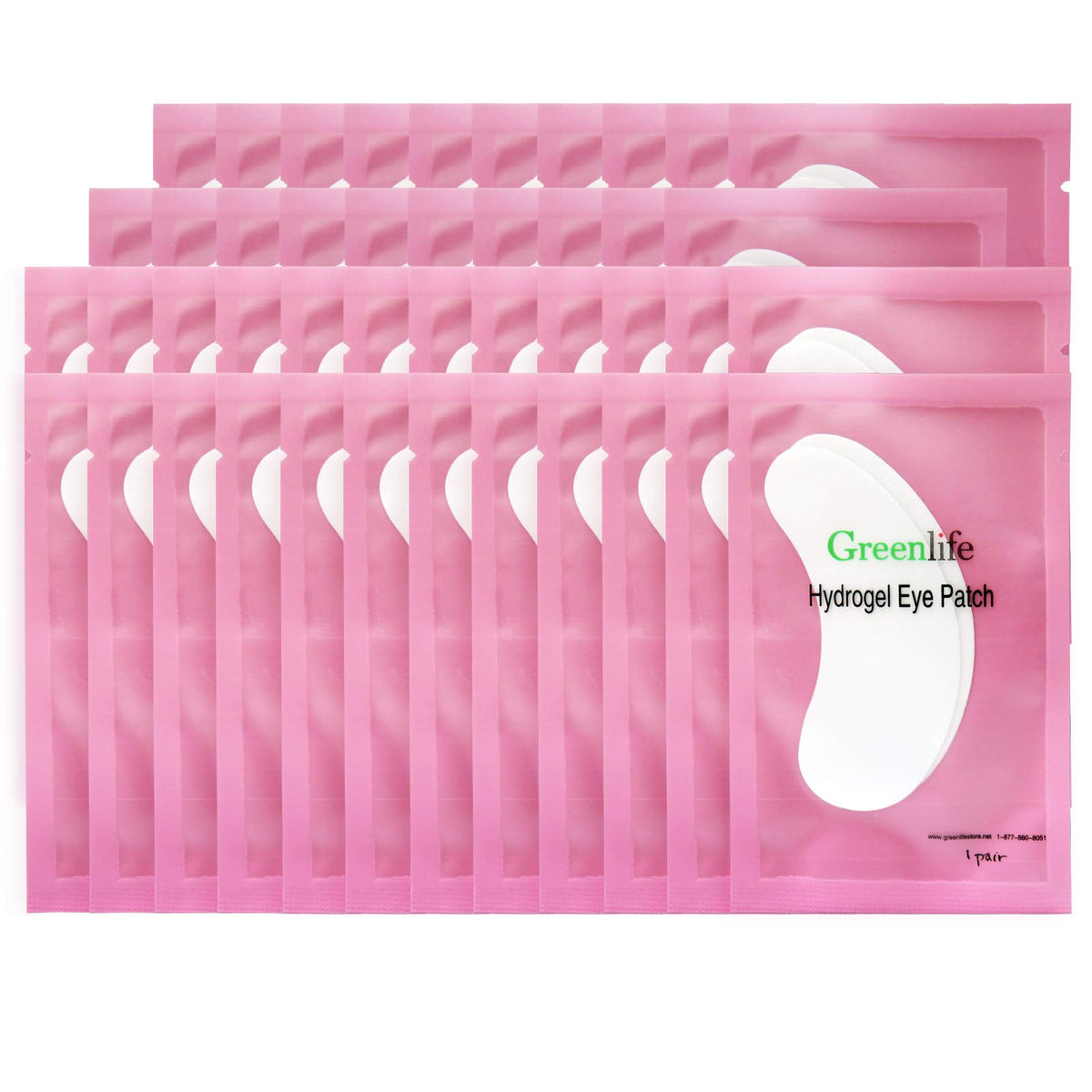 GreenLife eye pads 300 pairs – under-eye patches for clean lash prep and comfort