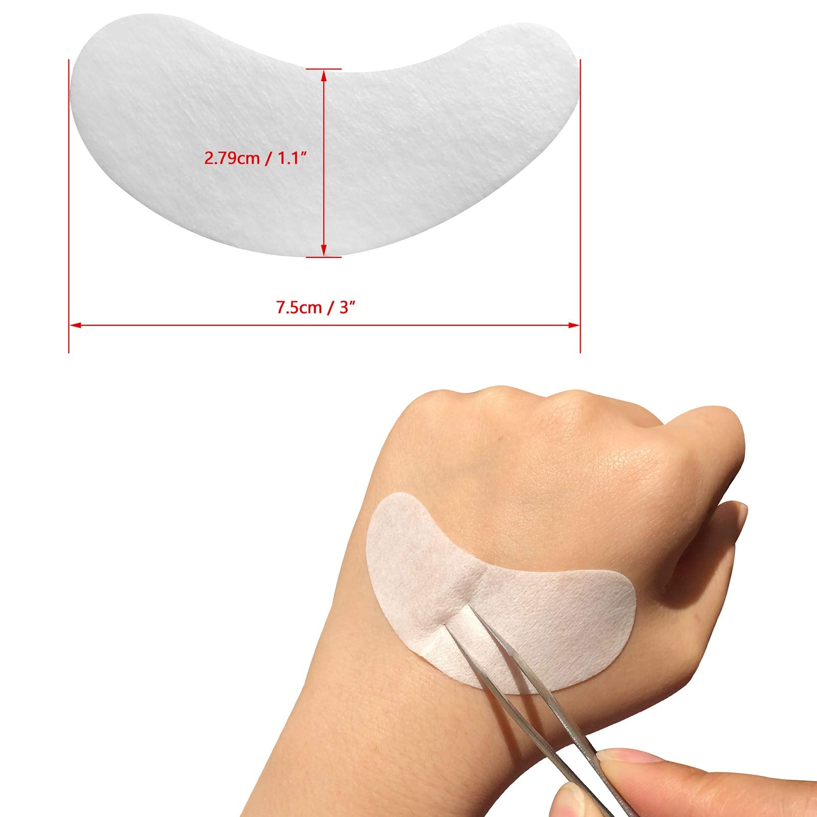 GreenLife foil-packaged eye pads – hygienic, individually wrapped for professional lash kits