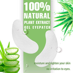 GreenLife hydrogel eye patches with aloe vera – soothing moisture during eyelash treatments