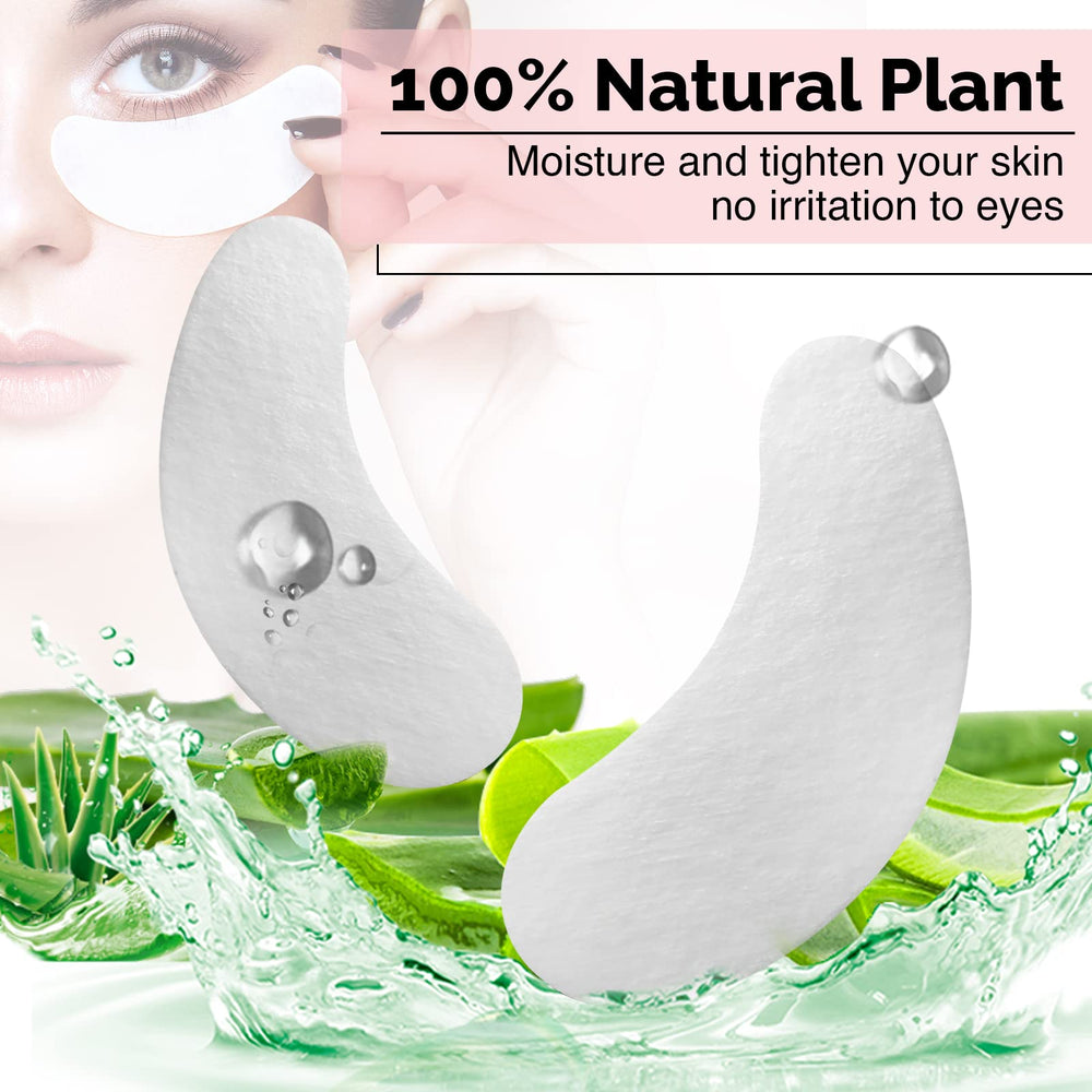 GreenLife lash-extension pads close-up highlights gentle stickiness that keeps lashes in place during treatments.