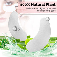 GreenLife lash-extension pads close-up highlights gentle stickiness that keeps lashes in place during treatments.