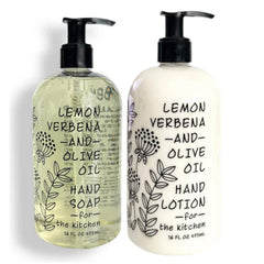 Greenwich Bay Hand Soap Lemon Verbena pour highlighting refreshing citrus fragrance and gentle cleansing.