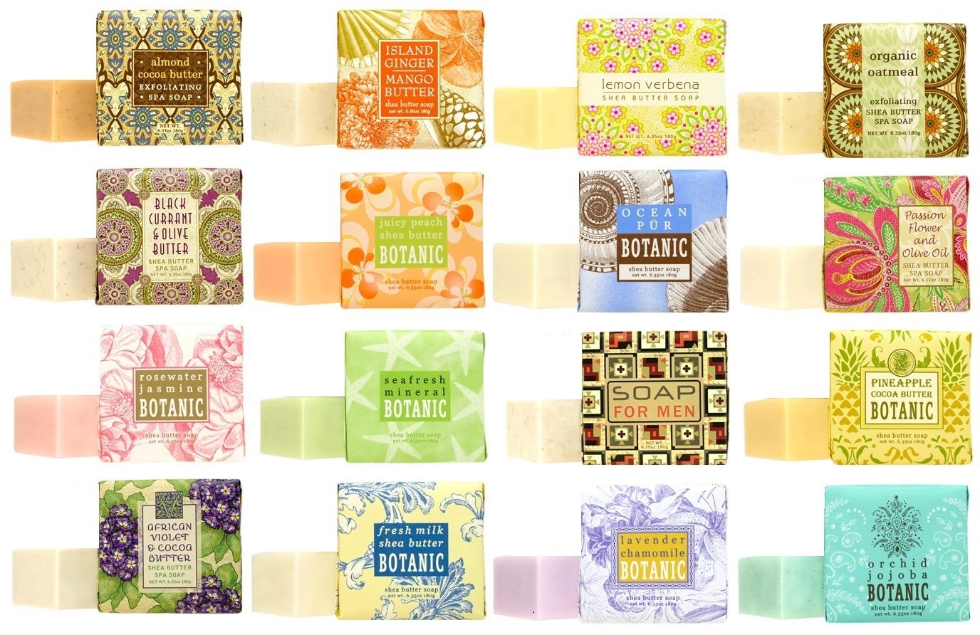Greenwich Bay Soap Sampler 16-pack with 1.9oz bars in assorted fragrances for gifting or sampling.