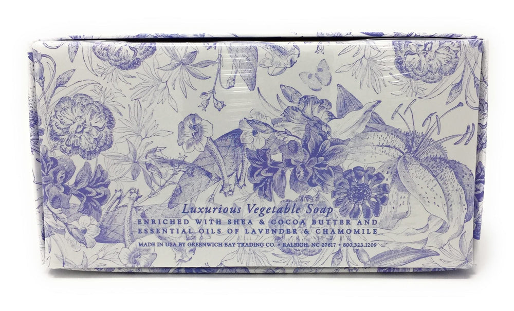 Greenwich Bay Trading Company jabón karité lavanda camomila, textura cremosa para la ducha