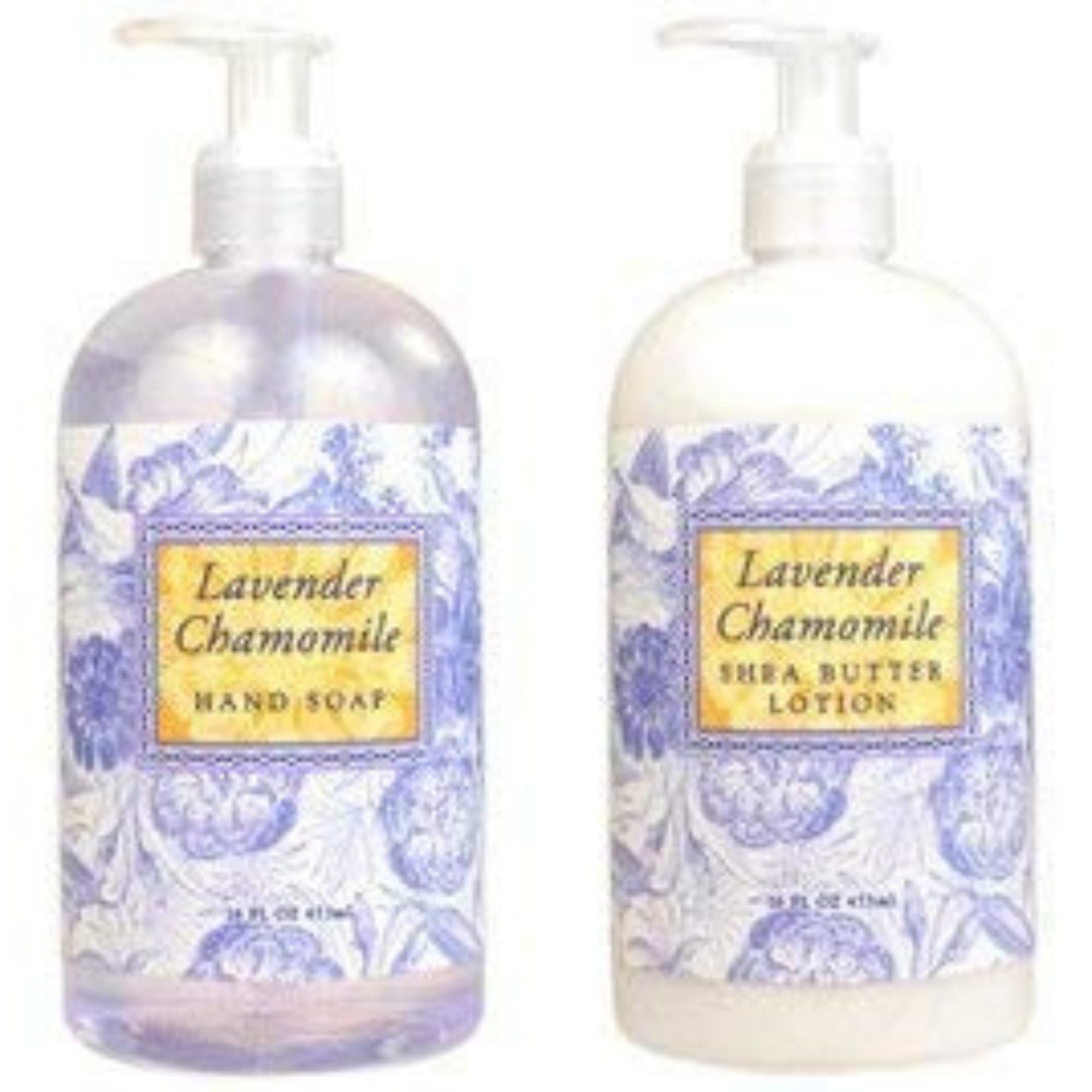 Greenwich Bay Trading hand soap bottle pump for moisturizing cleansing with lavender chamomile scent