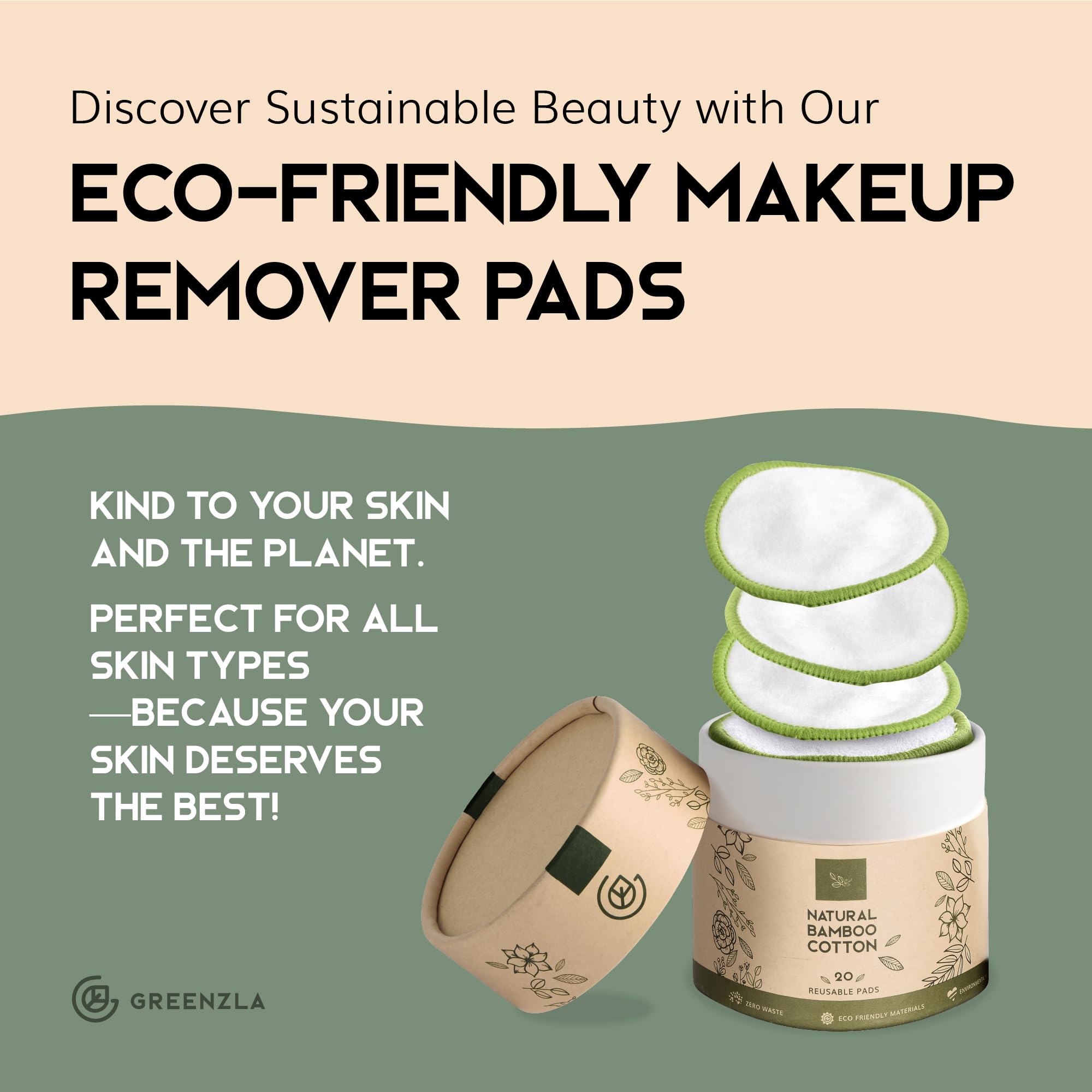 Greenzla reusable pads gift-ready eco stocking stuffer.