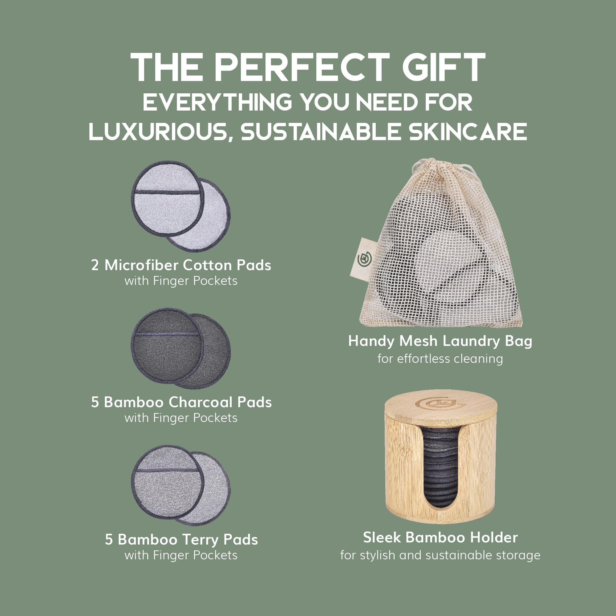 Greenzla microfiber pad for face cleansing provides fast, light exfoliation.