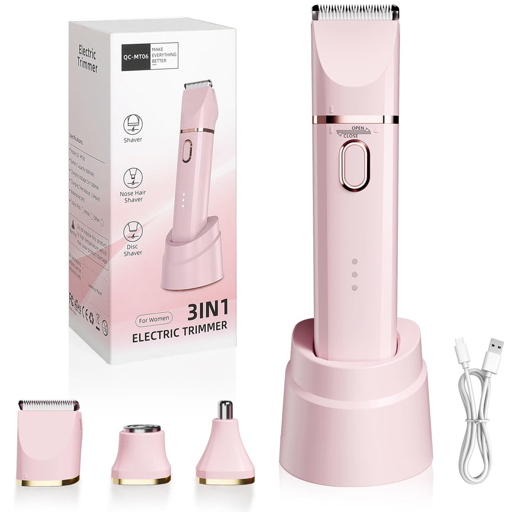 Gremiamo Bikini Trimmer 3in1 pink for precise contour grooming.