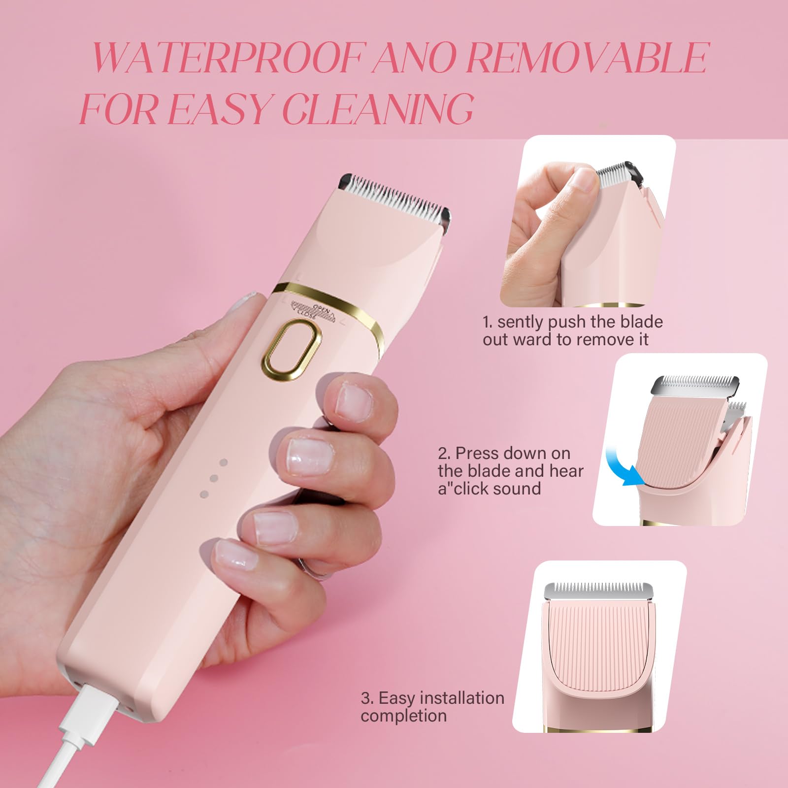 Gremiamo USB charge dock keeps the trimmer powered and organized.