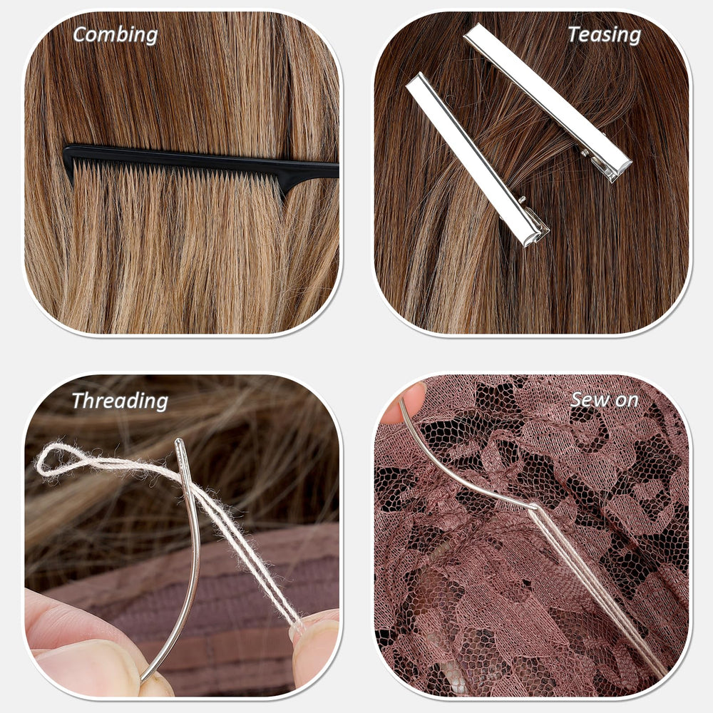 GrennMauler hair extension tools kit crochet hook for precise placement during styling