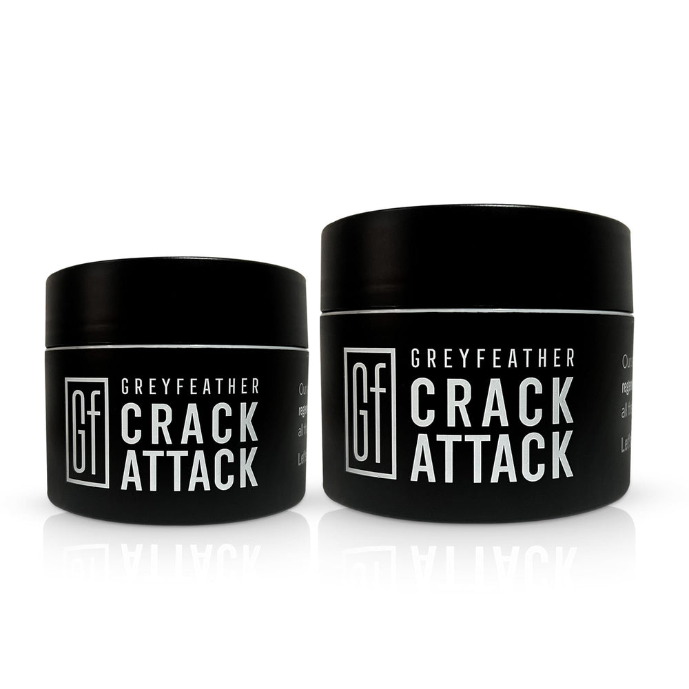 Greyfeather Crack Attack Hand Cream travel-size bottle for on-the-go relief after washing.