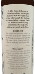 Griffin Remedy Leave-In Conditioner on frizz-prone hair for added shine