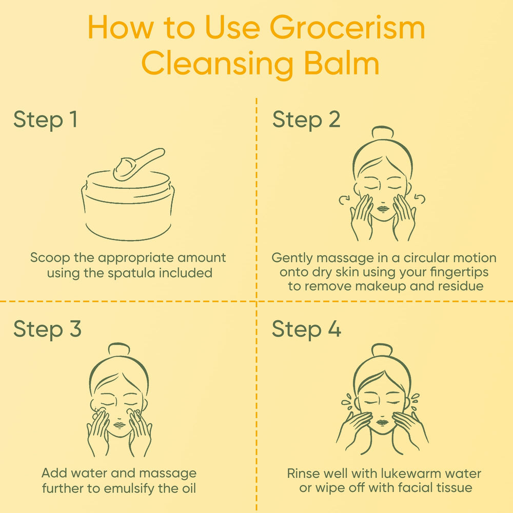 Grocerism emulsified milky emulsion reveals clean, refreshed skin after washing