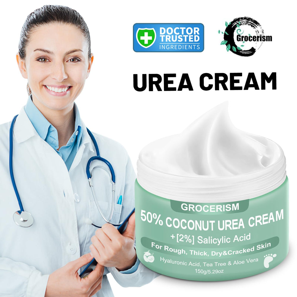 Grocerism Urea Cream texture close-up showing rich moisture