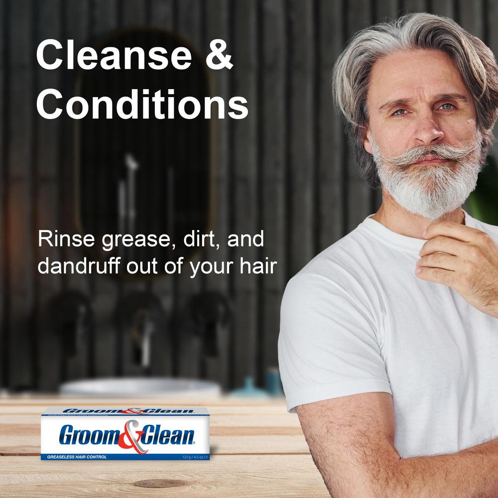 Groom & Clean gel texture close-up ideal for shaping hair.