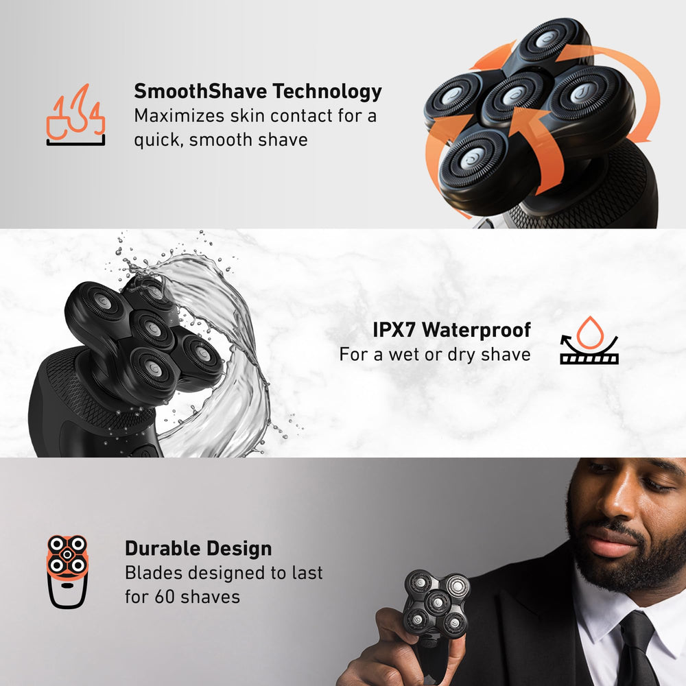 Groomie BaldiePro blade refill demonstrating long-lasting performance.
