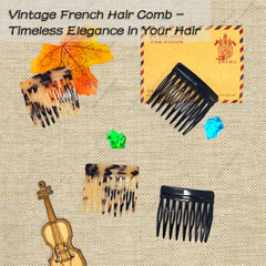 Groqrsn French comb worn in hair keeps side bangs in place.