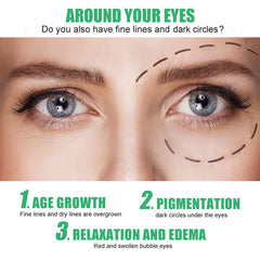 Grospe crema de ojos con aplicador para hidratación diaria.