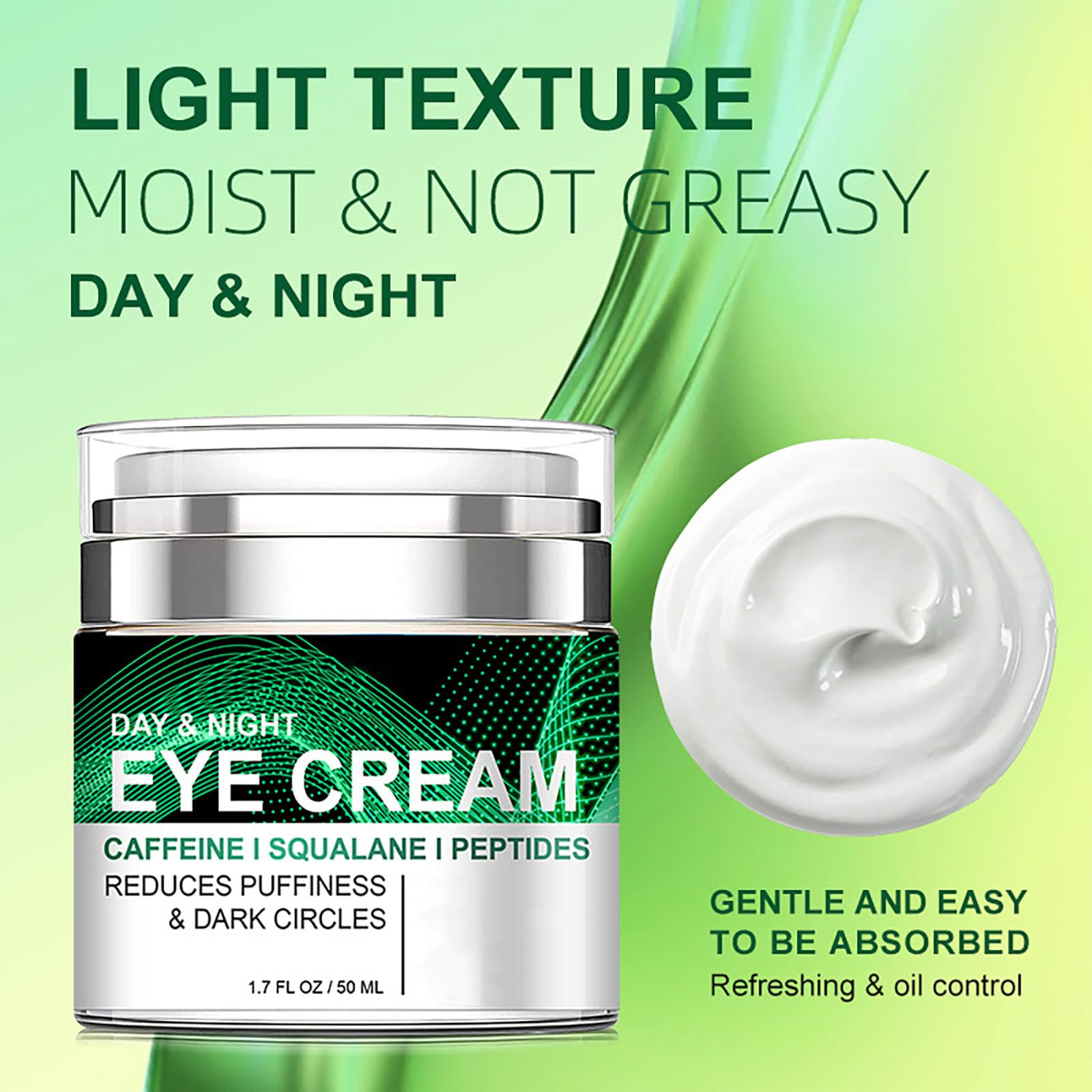 Grospe crema de ojos con tapa sellada mantiene la fórmula estable.