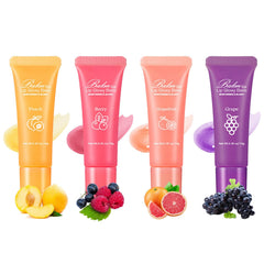 Grospe Lip Glowy Balm peach application adds silky texture and soft tint for a natural glow