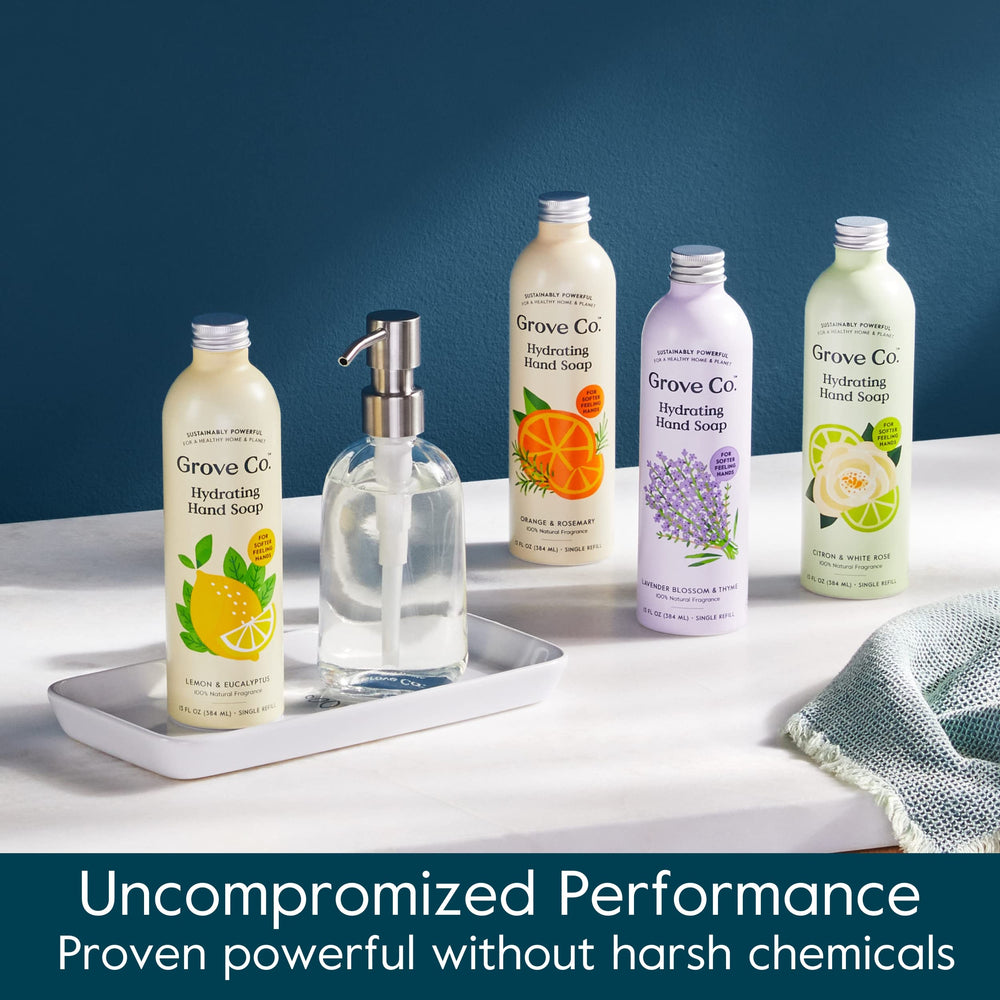 Grove Co hands after washing look soft thanks to hydrating formula
