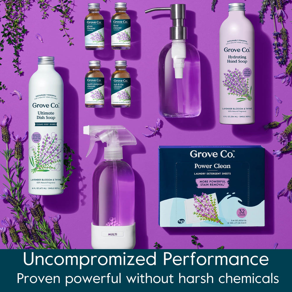 Grove Co sustainable packaging emphasizes a zero-waste refill habit.