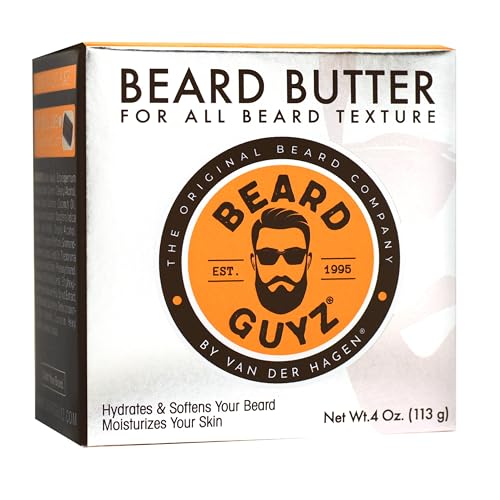 Grow Alpha Beard butter on beard during application shows taming flyaways and easier grooming.