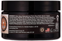 Grow Alpha Beard butter is warmed in hands for emollient softening and smooth distribution.