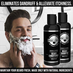 Grow Alpha Beard growth oil close-up for nourishing, natural beard care.