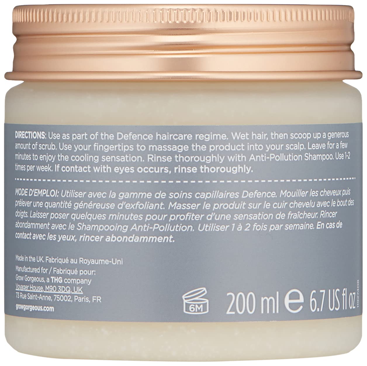 Grow Gorgeous close-up of scrub granules showing exfoliating texture