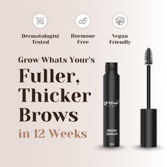 Grow Labs Eyebrow Growth Serum texture close-up highlights lightweight absorption