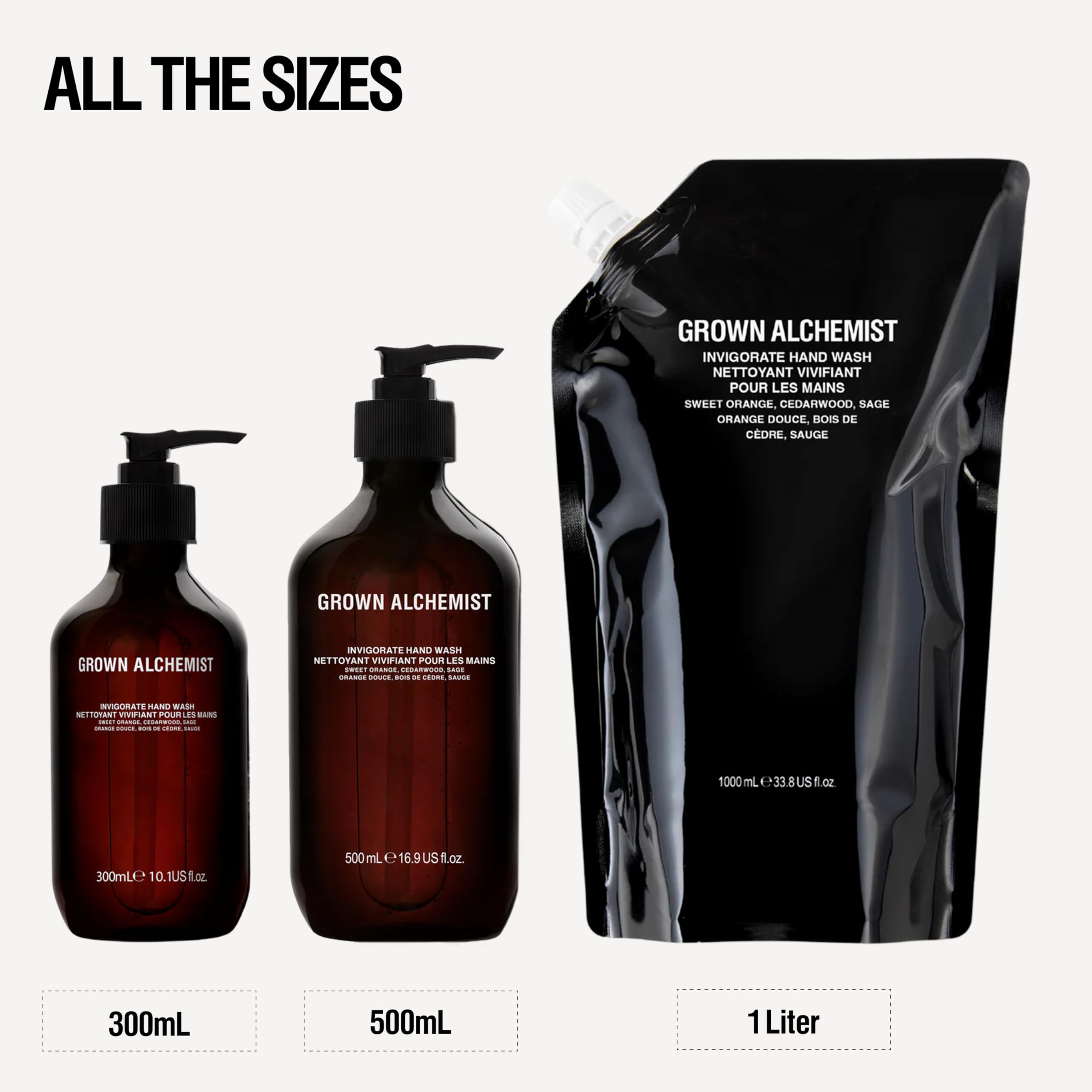 Grown Alchemist Cedarwood Sage aroma evokes calming spa like ritual during hand washing.