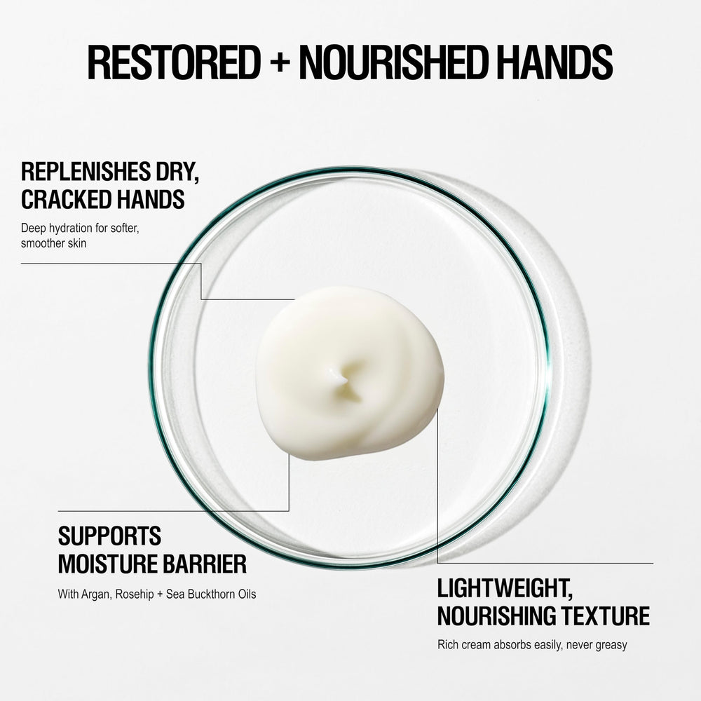 Grown Alchemist hand cream texture rich yet non-greasy.